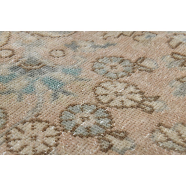 1970s Vintage Persian Handmade Wool Orange Area Rug For Sale - Image 9 of 11