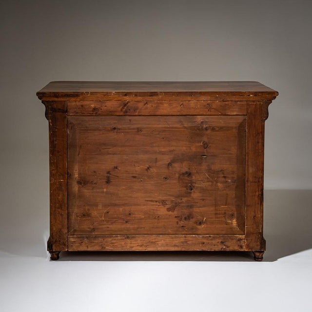 Brown Louis Philippe Chest of Drawers, Mid-19th Century For Sale - Image 8 of 9