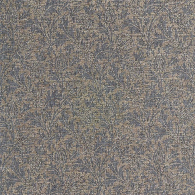 Morris & Co Thistle Weave Fabric in Slate - a Sample For Sale