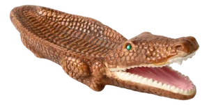 Vintage Ceramic Crocodile Bowl, 1960s