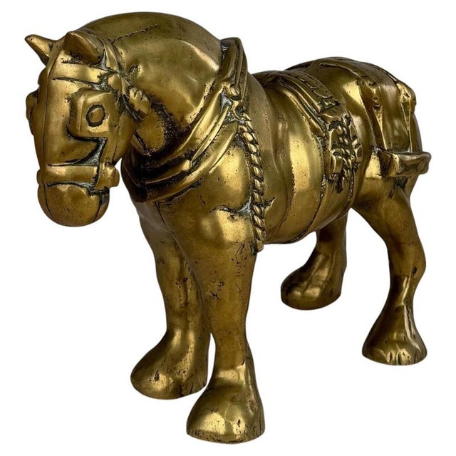 Antique English Brass Horse Sculpture, 1800s For Sale - Image 13 of 13