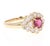 Roshe Jewels Ruby Ring with Natural Diamonds 14Karat Yellow Gold Ring 1.75 Carat This ring has an Oval Cut Burmese Ruby...