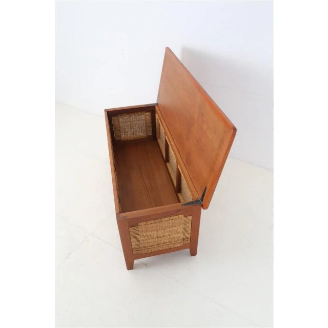 Danish PH 52 Teak and Rattan Chest by Kaj Winding for Poul Hundevad, 1960s For Sale - Image 6 of 13