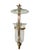 Brass Vintage Chapman & Myers Style Brass and Glass Hurricane Wall Sconces – Pair of Mid-Century Lantern Candle Holders For Sale - Image 8 of 17