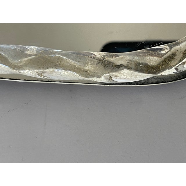 Large Mid 20th Century Italian Glass Mirrored Tray For Sale - Image 4 of 6