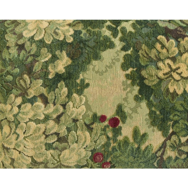 The House of Scalamandre Scalamandré Italian Velvet Marly Tapestry Botanical Feather/Down Pillow 24" X 18" For Sale - Image 4 of 6