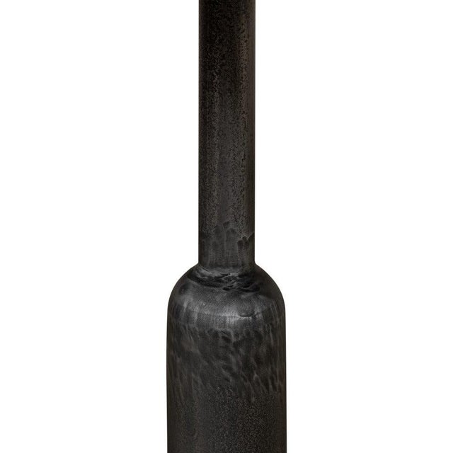 Industrial Bistro Table with Solid Walnut Top, 32 Inch Round For Sale In Raleigh - Image 6 of 12