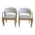 2000s Mitchell Pickard Brueton Willow Chairs- Set of 2 For Sale