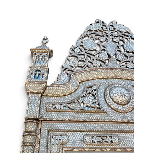 Late 19th-Century Mother-of-Pearl and Bone Inlaid Vitrine Cabinet For Sale In Los Angeles - Image 6 of 10