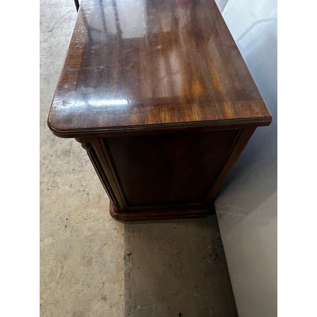Vintage Drexel Heritage "Cameo Collection" Burled Walnut Nightstands - A Pair For Sale - Image 9 of 18