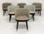 Modern Set of 6 Baxter "Colette" Chairs by Roberto Lazzeroni in Leather Brass For Sale - Image 3 of 18
