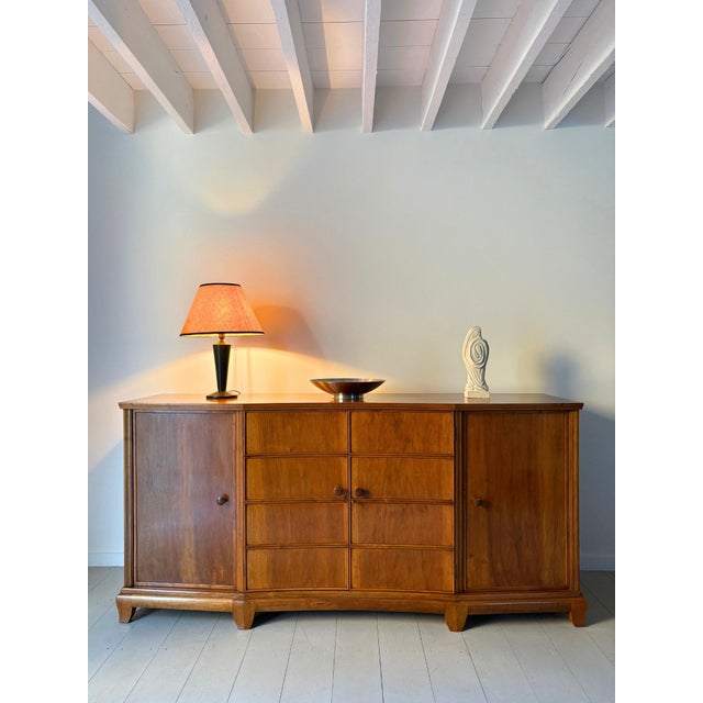 Art Deco Sideboard in Walnut, Italy, 1930s For Sale - Image 9 of 14