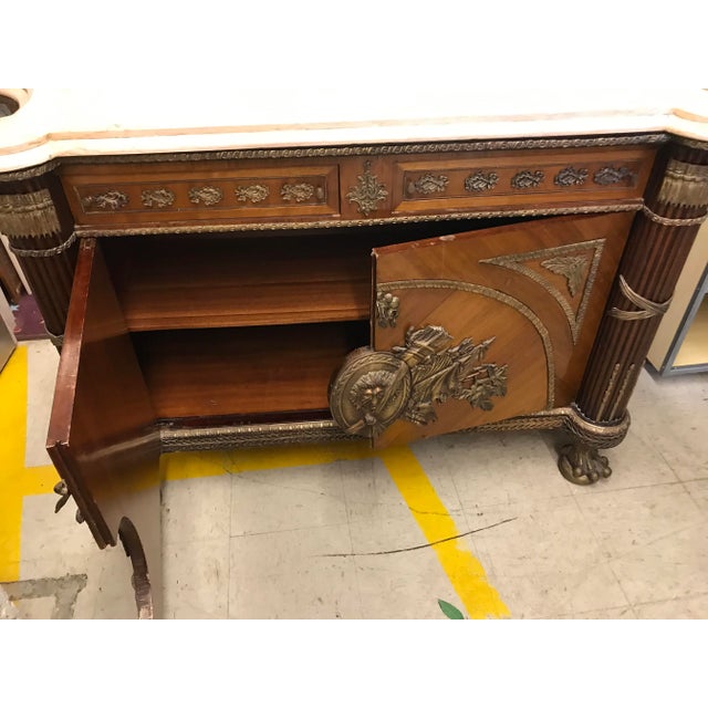 1930s Wood and Bronze Credenza For Sale - Image 11 of 13