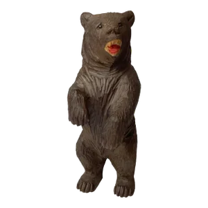 Vintage Early 20th Century Carved Wood Bear