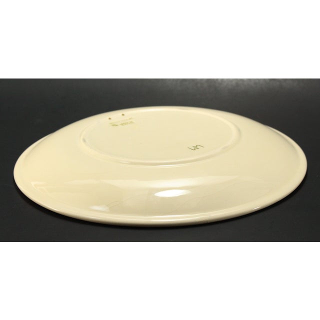 Moorcroft Flambe Pottery Plate With Magnolia Blooms, England 10.5" For Sale - Image 9 of 14