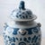 Pair of Chinese Blue and White Glazed Jars With Foo Dog Finials For Sale In Savannah - Image 6 of 10