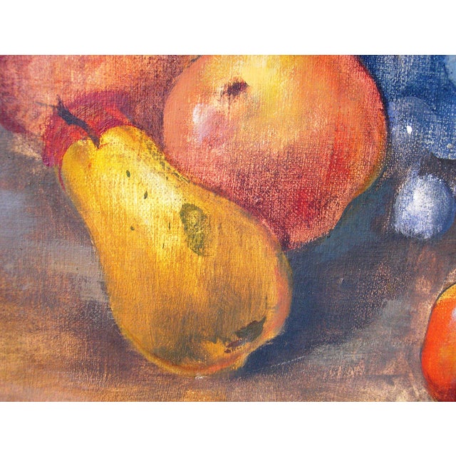 Bernhard Templin, Autumn Still Life with Sunflowers, 1920s, Tempera Painting on Canvas, Framed For Sale - Image 9 of 14