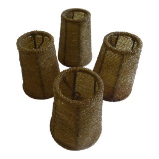 Beaded Sconce Shades Set of 4 For Sale
