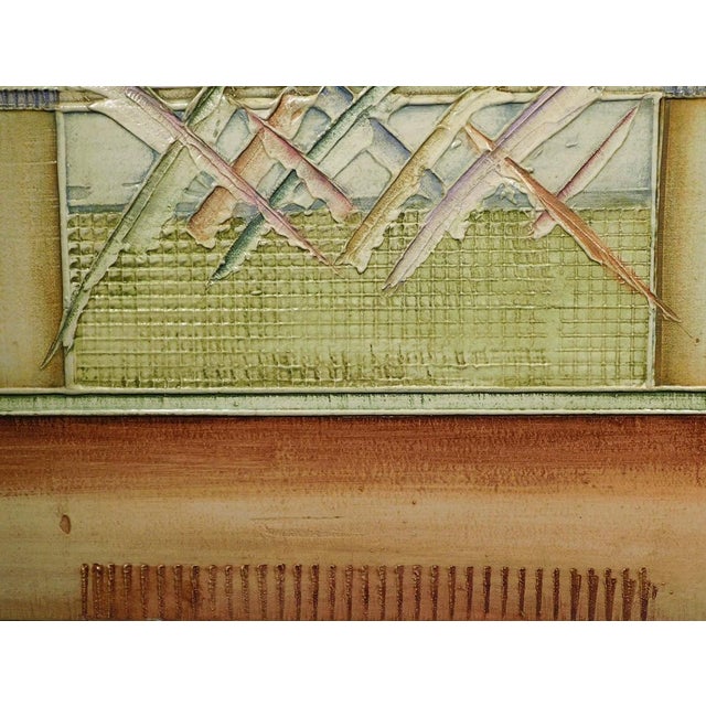 Enrico Embroli ""Tab X Series #52" Original Painting on Canvas Hand Signed For Sale - Image 9 of 9