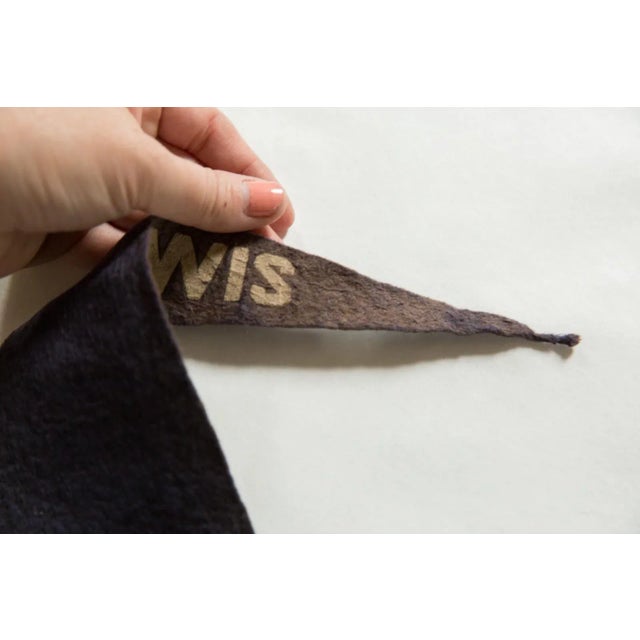 Antique Superior, Wisconsin Felt Flag Pennant For Sale - Image 4 of 5