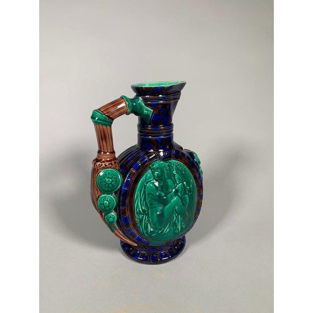 Albert Ernest Carrier Belleuse (1824-1884) Ceramic Ewer. For Sale - Image 4 of 7
