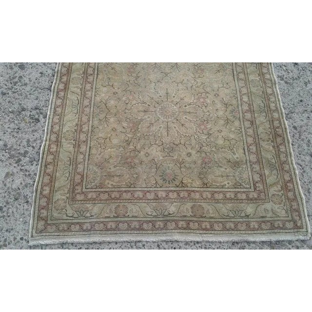 Yellow Hand Wowen Wool Turkish Rug, Rug,Vintage Rug,Beatifull Color Combination Turkish Retro Rug, Home Decor 3'10"x 5'11", Ft For Sale - Image 8 of 12