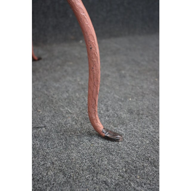 Salmon Salmon Garden Table Base For Sale - Image 8 of 9