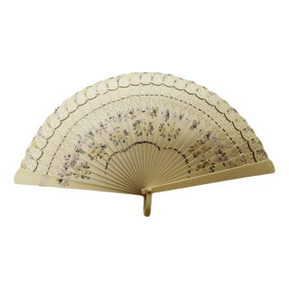 Art Nouveau Polish Celluloid Fan, 1930s For Sale