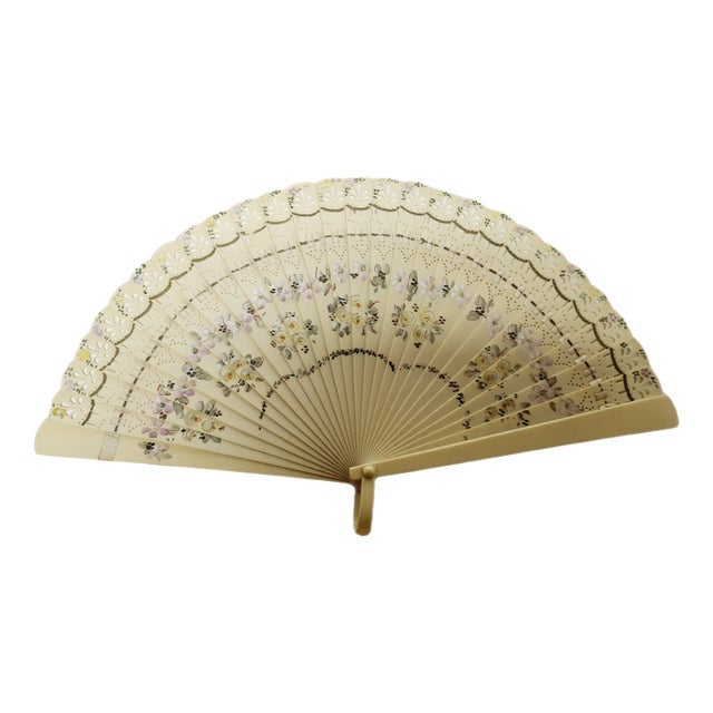 Art Nouveau Polish Celluloid Fan, 1930s For Sale