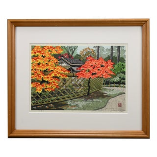 Masao Ido, Kōetsu-Ji Kyoto, 2009, Woodblock Print For Sale