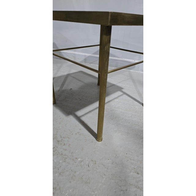 1930s French Marble and Brass Lamp Tables, 1930, Set of 2 For Sale - Image 5 of 8