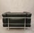 Metal LC3 Armchair in Black Leather from Le Corbusier, 1970s For Sale - Image 7 of 9