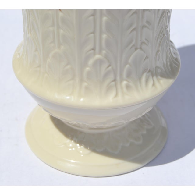 Vintage Tall Autumn Leaf Collection Flower Vase by Lenox Fine Bone Ceramic For Sale In Miami - Image 6 of 12