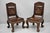 Vintage Chinoiserie Thai Oriental Carved Teak Wood Dining Side Chairs - A Pair For Sale - Image 12 of 12