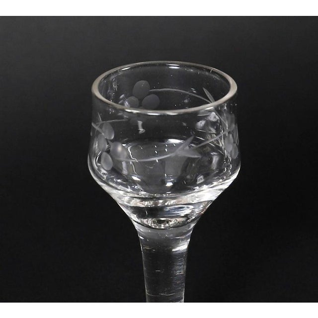Antique 19th Century Victorian Burr Walnut and Crystal 3-Decanter Tantalus Dry Bar, Set of 12 For Sale - Image 18 of 18