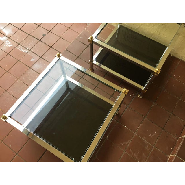 Vintage Chrome Side Tables - a Pair For Sale In Atlanta - Image 6 of 9