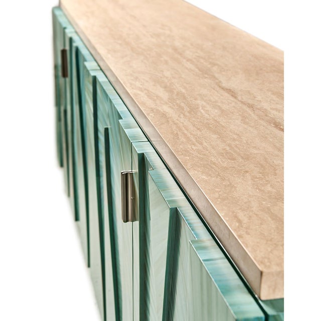 Aqua Aqua Mist Entertainment Console For Sale - Image 8 of 12