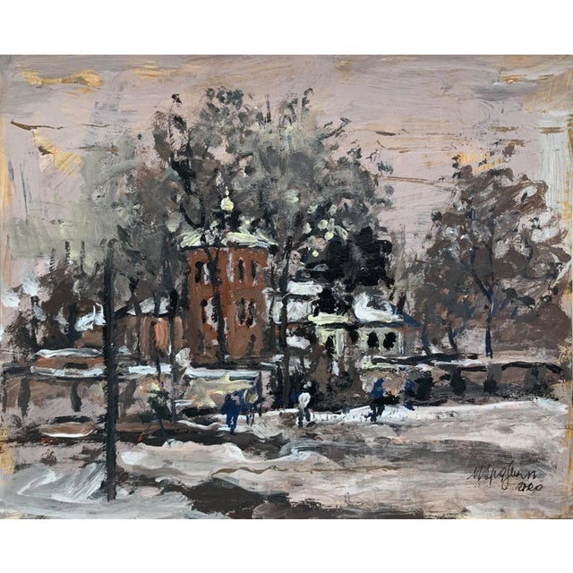 Magdalena Spasowicz, Landscape, Oil on Board For Sale - Image 6 of 6