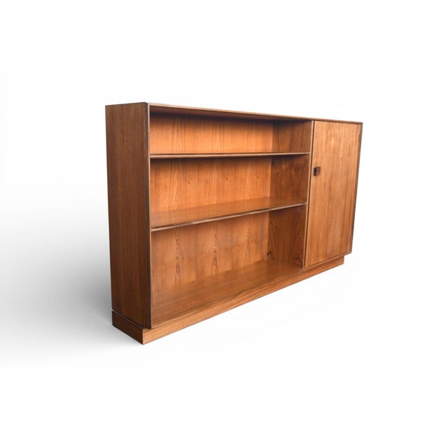 Brown Mid 20th Century Ib Kofod Larsen "Danish Range" Low Bookcase N Teak + Rosewood, Attributed For Sale - Image 8 of 10
