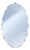 Mid-Century Oval Diamond-Beveled Mirror from Fontana Arte, Italy, 1950s For Sale