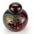 Artisan Wine or Burgundy hand painted and decorated lidded ginger jar. We love these covered jars because with or without...