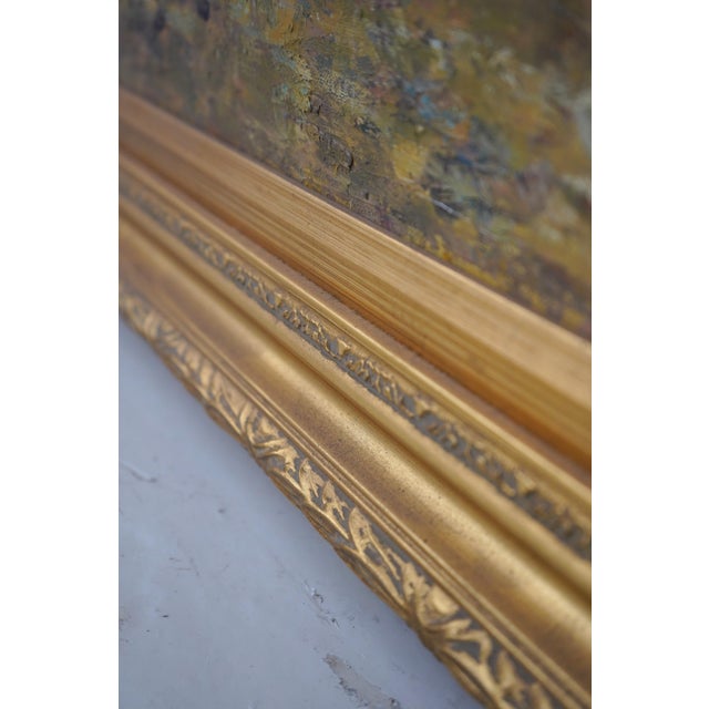 Large Framed Oil Painting on Canvas Mexican Village For Sale In Philadelphia - Image 6 of 11