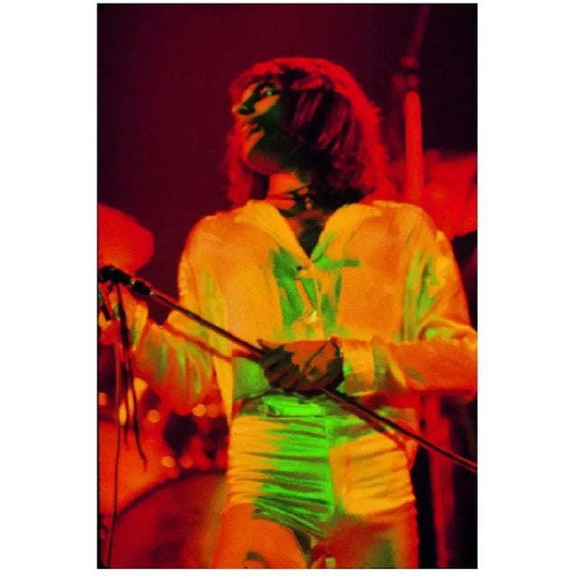Freddie Mercury On Stage - Limited Edition Mick Rock Estate Print Freddie Mercury on stage with Queen, the Bohemian...
