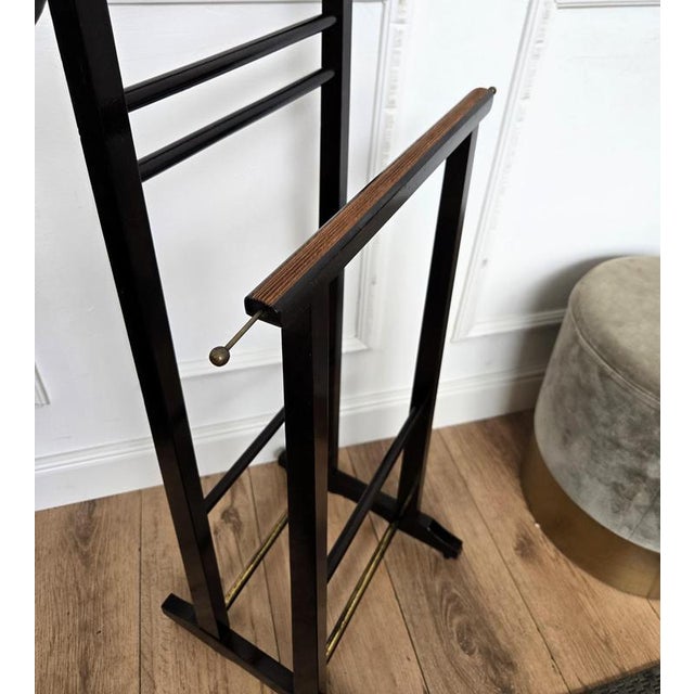 Mid-Century Italian Wood Valet Stand, 1970s For Sale - Image 4 of 9