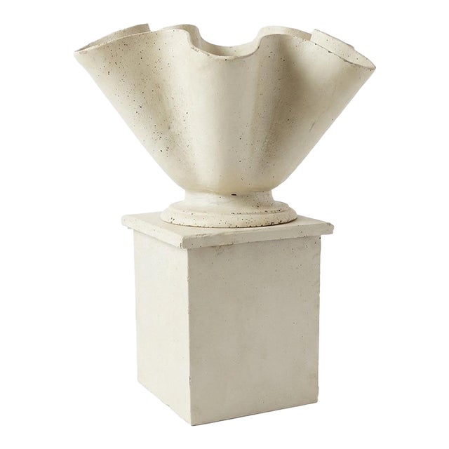 1990s Cast Iron Planter on Base Inspired by Willy Guhl For Sale