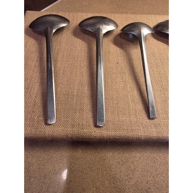 1970s Georg Jensen Stainless Steel "Prism" Pattern Serving Pieces For Sale In San Antonio - Image 6 of 13