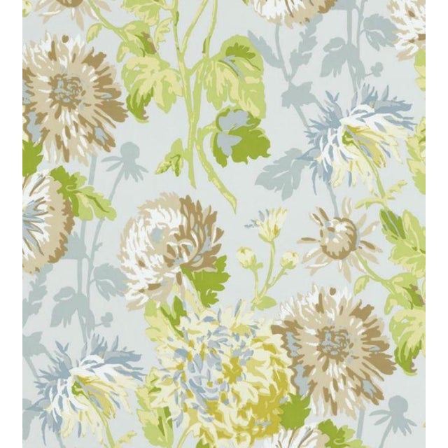 Longwood Wallpaper - Sky Blue - Sample | Chairish