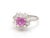 Pink sapphire heart baguette cut diamond ring gold Natural pink sapphire heart diamond ring gold Pink sapphire heart...