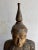Large seated buddha sculpture on carved base – gilded wood & lacquer a serene and majestic seated buddha sculpture ,...