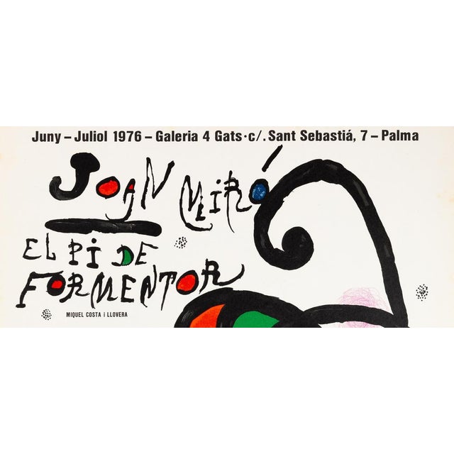 Joan Miro, The Dancer's Flight, Original Signed Lithograph For Sale - Image 4 of 7